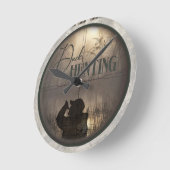 Die ultimative Entenjagd Runde Wanduhr (Winkel)