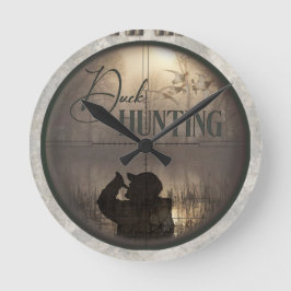 Die ultimative Entenjagd Runde Wanduhr