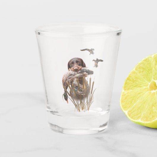 Die ultimative Entenjagd Schnapsglas (Vorderseite)