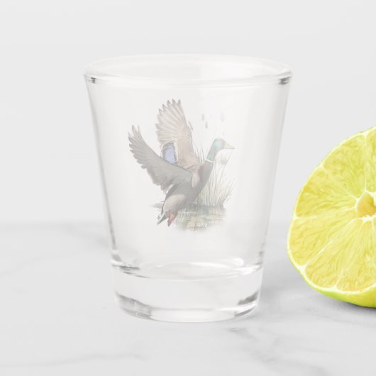 Die ultimative Entenjagd Schnapsglas (Rückseite)