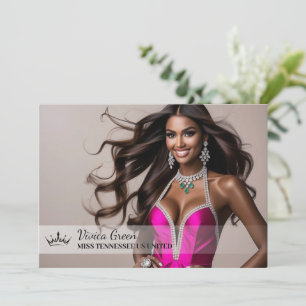 Die ultimative Gestaltung der Pageant Card - Lands Einladung