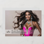 Die ultimative Gestaltung der Pageant Card - Lands Einladung (Vorne/Hinten)