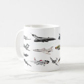 Die ultimative Kaffeetasse für Flugzeugspezis (Vorderseite Links)