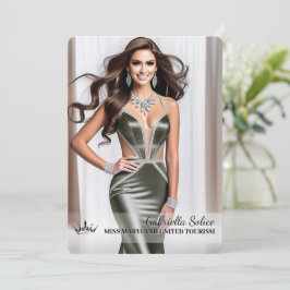 Die ultimative Pageant Promo Card - Portrait Feiertagskarte