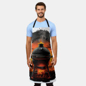 Die ultimative Schürze für Grillkrieger (Getragen)
