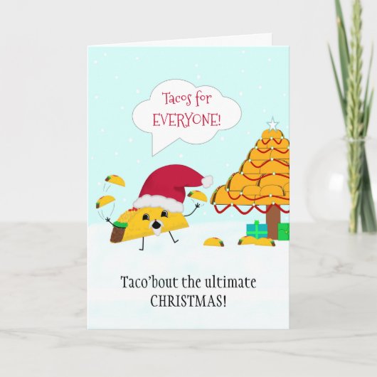 Die ultimative Taco Weihnachtskarte Karte (Vorderseite)