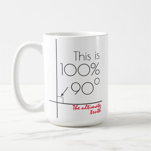 Die ultimative Wahrheit seltsam anpassbar Kaffeetasse (Links)