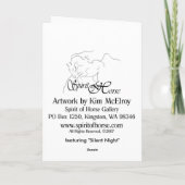 Die Umarmung des Mondscheins Karte (Rückseite)