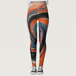 Die Umarmung von Feuer und Wasser Leggings