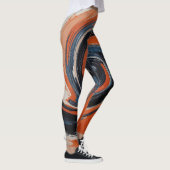 Die Umarmung von Feuer und Wasser Leggings (Rechts)
