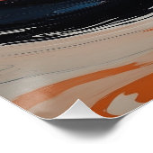 Die Umarmung von Feuer und Wasser Poster (Ecke)