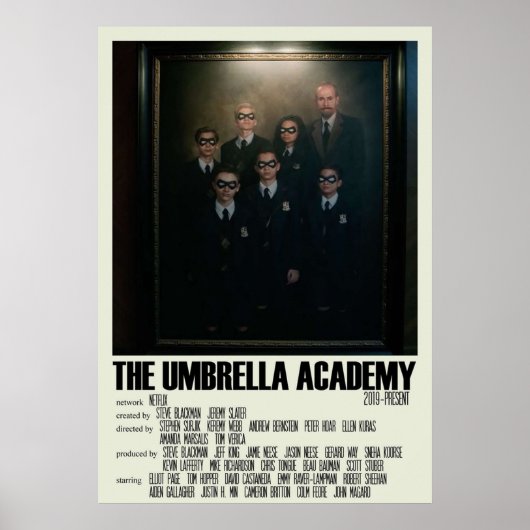 Die Umbrella Academy Alternative Art TV Show Large Poster (Vorne)