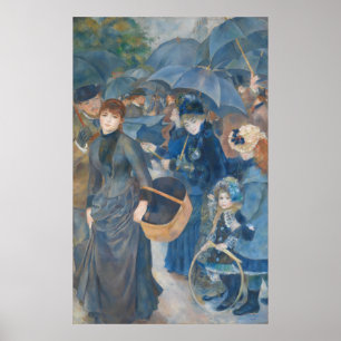 Die Umbrellas von Pierre-Auguste Renoir (1881-86) Poster