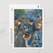Die Umbrellas von Renoir Postkarte (Vorne/Hinten)