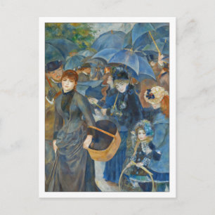 Die Umbrellas von Renoir Postkarte