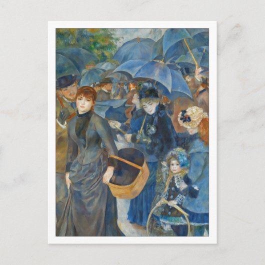 Die Umbrellas von Renoir Postkarte (Vorderseite)