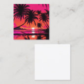 Die Umgebung des Strandes mit einem lebhaften Sonn Telefonnummerkarte (Vorne/Hinten)