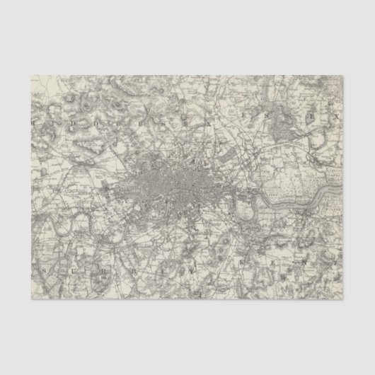 Die Umgebung von London Seidenpapier (Vorderseite)