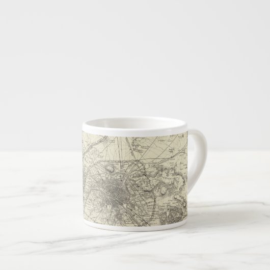 Die Umgebung von Paris Espressotasse (Vorderseite Rechts)