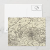 Die Umgebung von Paris Postkarte (Vorne/Hinten)