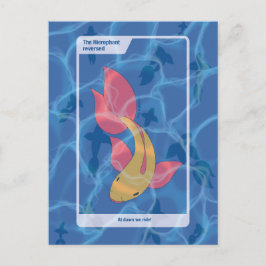 Die umgekehrte Hierophant Tarot-Inspirierte Kunst Postkarte