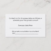 Die Umgestaltung konsultieren Visitenkarten Visitenkarte (Rückseite)