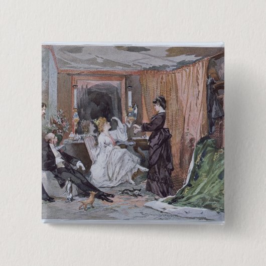 Die Umkleidekabine von Hortense Schneider Button (Vorderseite)