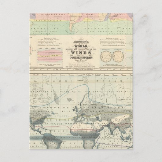 die Umlaufbahn der Winde Postkarte (Vorderseite)