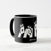 „Die Umlaute: Crossing Over“ Tasse (Vorderseite Links)