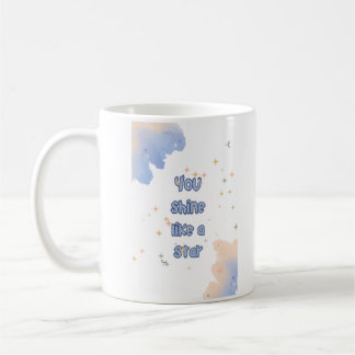 Die Umsetzung mit den wunderbaren Sternen Kaffeetasse