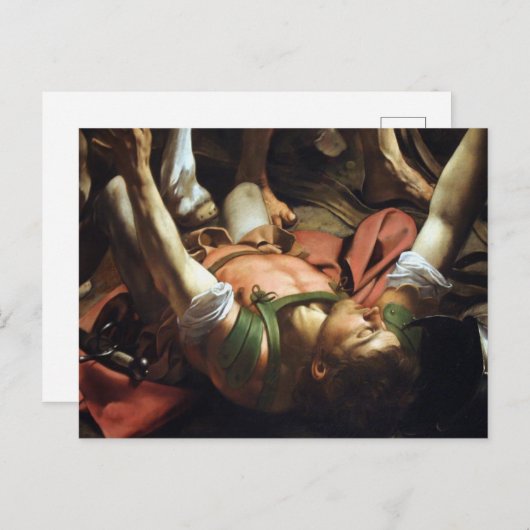 Die Umwandlung Sauls Postkarte (Vorne/Hinten)