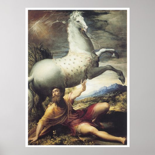 Die Umwandlung von Paul, c.1530 Parmigianino Poster (Vorne)