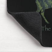 Die Umwelt der Hirsche-Silhouette retten Mousepad (Ecke)