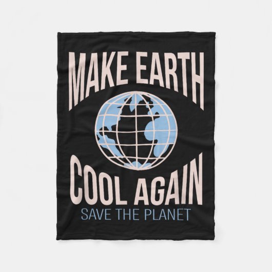 Die Umwelt des Klimawandels wieder Cool machen Fleecedecke (Vorderseite)