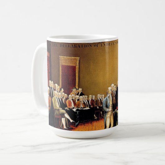 Die Unabhängigkeitserklärung Kaffeetasse (Vorderseite Links)