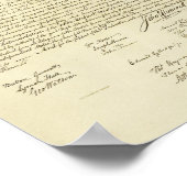 Die Unabhängigkeitserklärung Poster (Ecke)