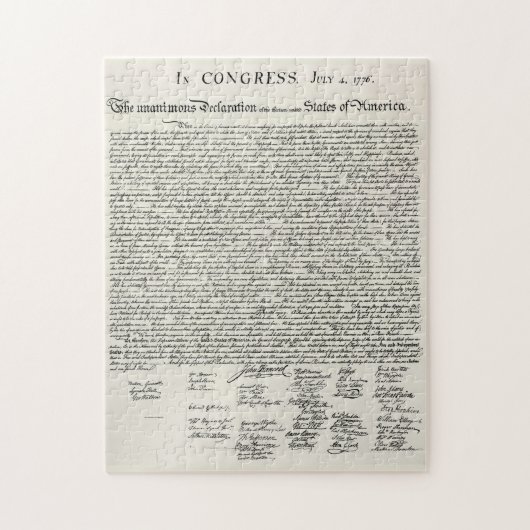 Die Unabhängigkeitserklärung Puzzle (Vertikal)