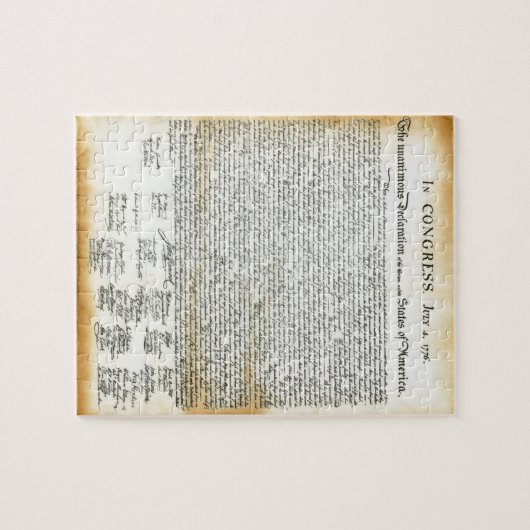 Die Unabhängigkeitserklärung Puzzle (Horizontal)