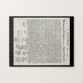 Die Unabhängigkeitserklärung Puzzle (Horizontal)
