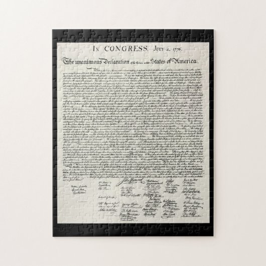 Die Unabhängigkeitserklärung Puzzle (Vertikal)