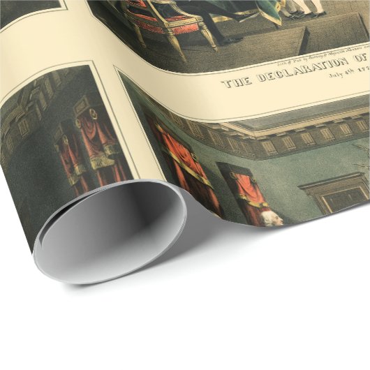 Die Unabhängigkeitserklärung von 1850, wiederherge Geschenkpapier (Rolleneckpunkt)