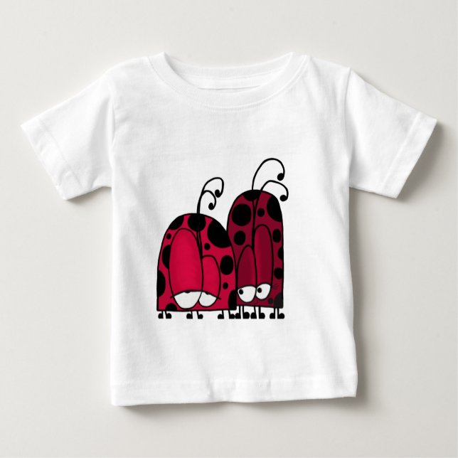 Die unangeforderte Liebe Ladybug Illustration Baby T-shirt (Vorderseite)