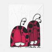 Die unangeforderte Liebe Ladybug Illustration Fleecedecke (Vorderseite)