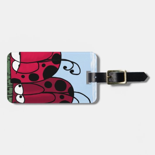 Die unangeforderte Liebe Ladybug Illustration Gepäckanhänger (Vorderseite horizontal)