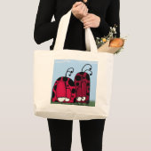 Die unangeforderte Liebe Ladybug Illustration Jumbo Stoffbeutel (Vorderseite (Produkt))