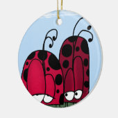 Die unangeforderte Liebe Ladybug Illustration Keramik Ornament (Links)
