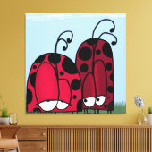 Die unangeforderte Liebe Ladybug Illustration Leinwanddruck (Insitu (Wohnzimmer))