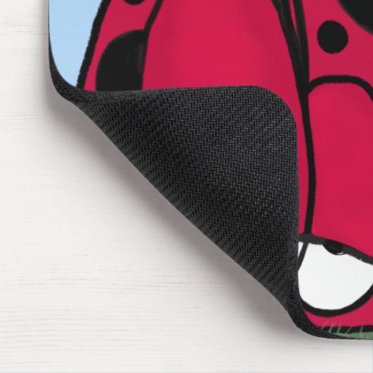 Die unangeforderte Liebe Ladybug Illustration Mousepad (Ecke)