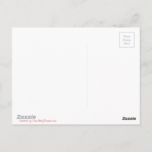 Die unangeforderte Liebe Ladybug Illustration Postkarte (Rückseite)