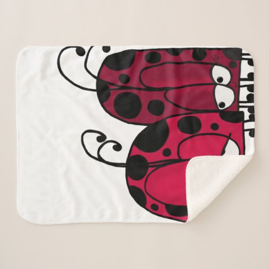 Die unangeforderte Liebe Ladybug Illustration Sherpadecke (Vorderseite (Horizontal))